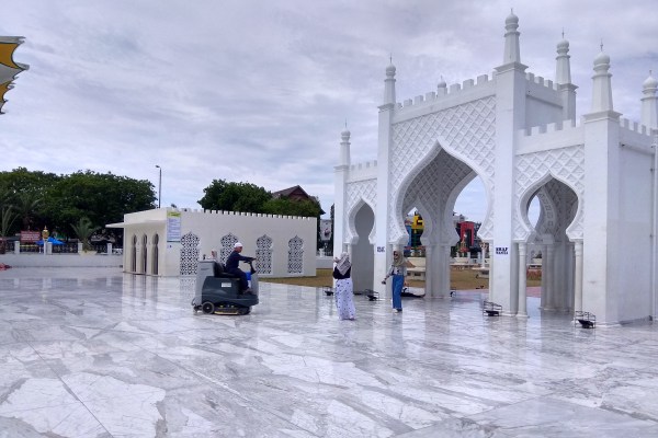 BERITA FOTO: Menikmati Kemegahan Masjid Raya Baiturrahman Banda Aceh Bernilai Rp458 Miliar