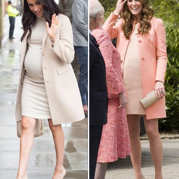 Trik Fesyen Meghan Markle dan Kate Middleton Saat Hamil