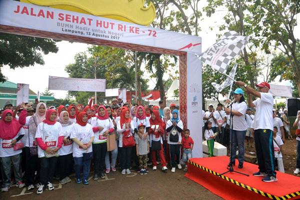 1.200 Warga Lampung Ikut Jalan Sehat PGN