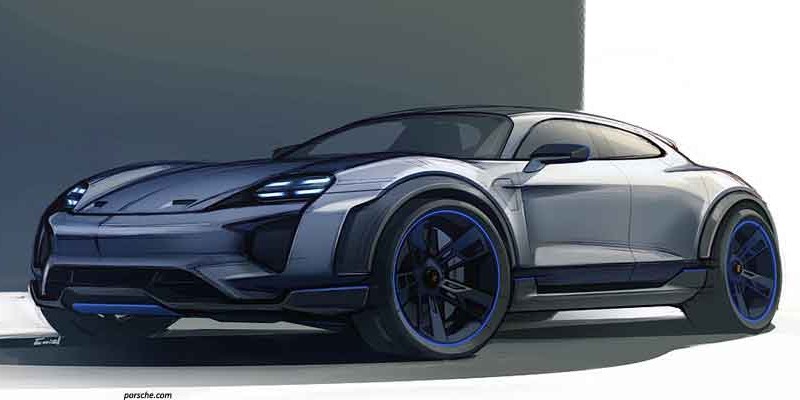 World Premiere di GIMS 2018: Porsche Mission E Cross Turismo Serba Listrik Sportif Praktis 