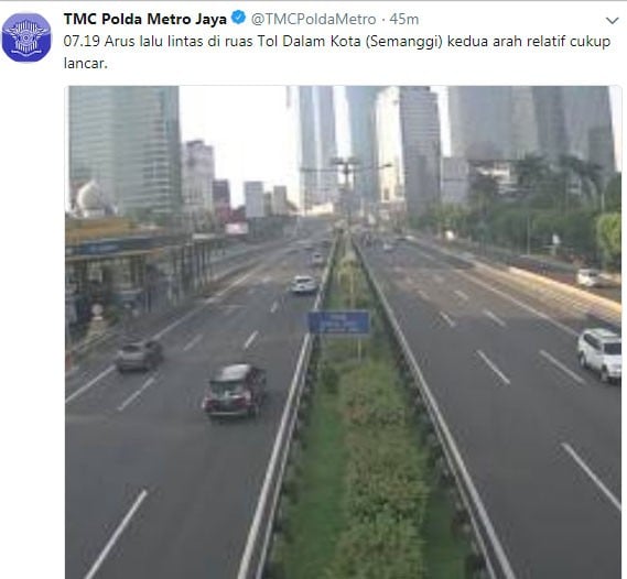 HARI BURUH: Lalu Lintas Jakarta masih Lengang