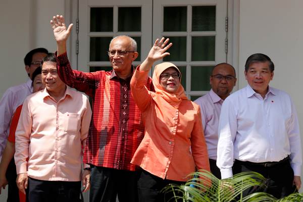 Foto-foto Deklarasi Halimah Yacob, Presiden Terpilih Wanita Pertama Singapura