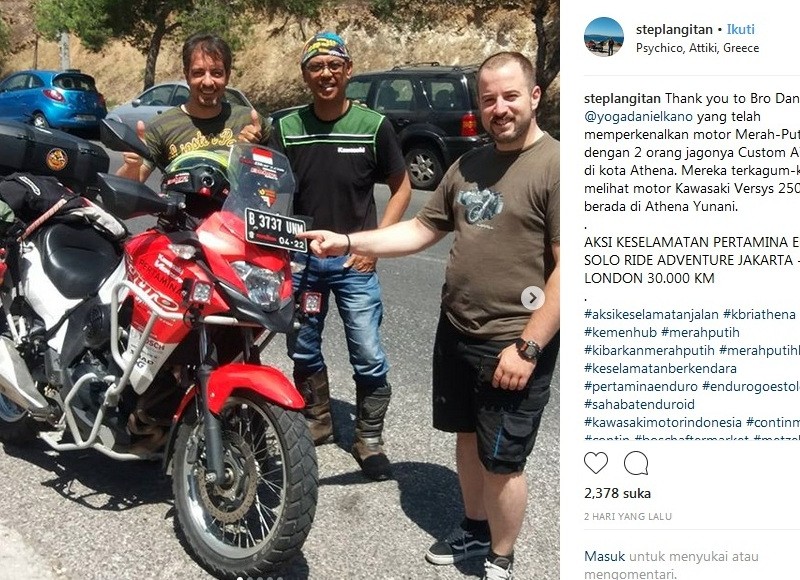 Solo Rider Adventure Jakarta-London, Stephen Langitan, Dijadwalkan Tiba di London 17 Agustus