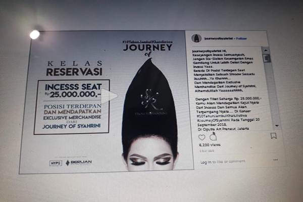 Journey Of Syahrini: Tiket Ekslusif Rp25 Juta, Lebih Mahal Dari Diamond Seat Celine Dion?