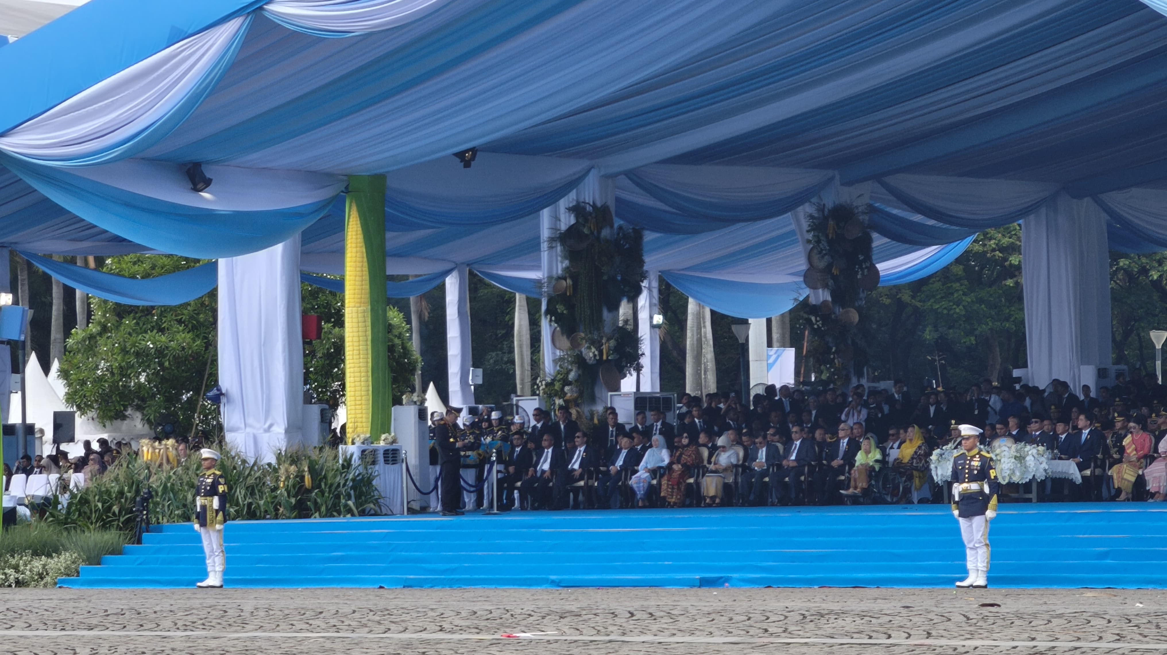 Panggung HUT Bhayangkara tahun 2025./JIBI-Anshary Madya Sukma