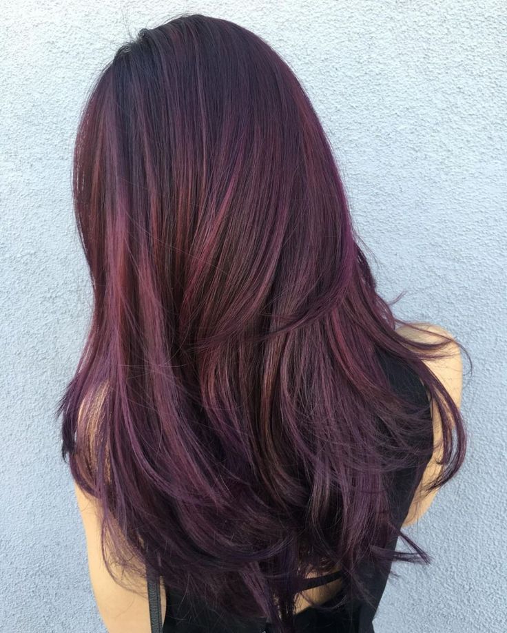 warna rambut yang bagus (burgundy)