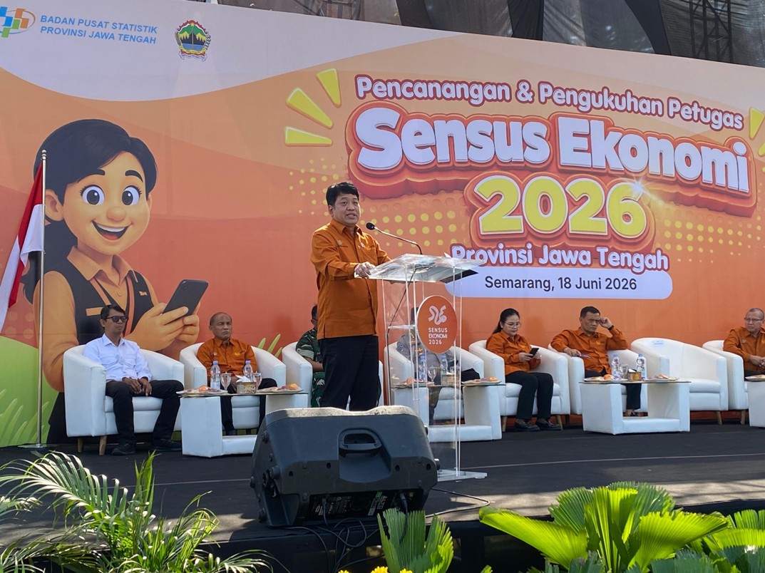 Wakil Kepala BPS RI Canangkan Sensus Ekonomi di Jawa Tengah