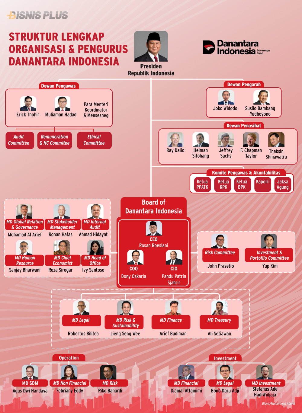 Struktur Gemuk Pengurus Danantara, bak Bumi-Langit dengan Temasek Cs