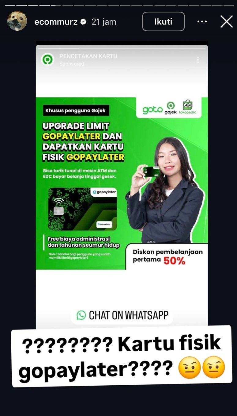 Waspada Penipuan! GoTo Financial Tidak Pernah Terbitkan Kartu Fisik GoPay Later