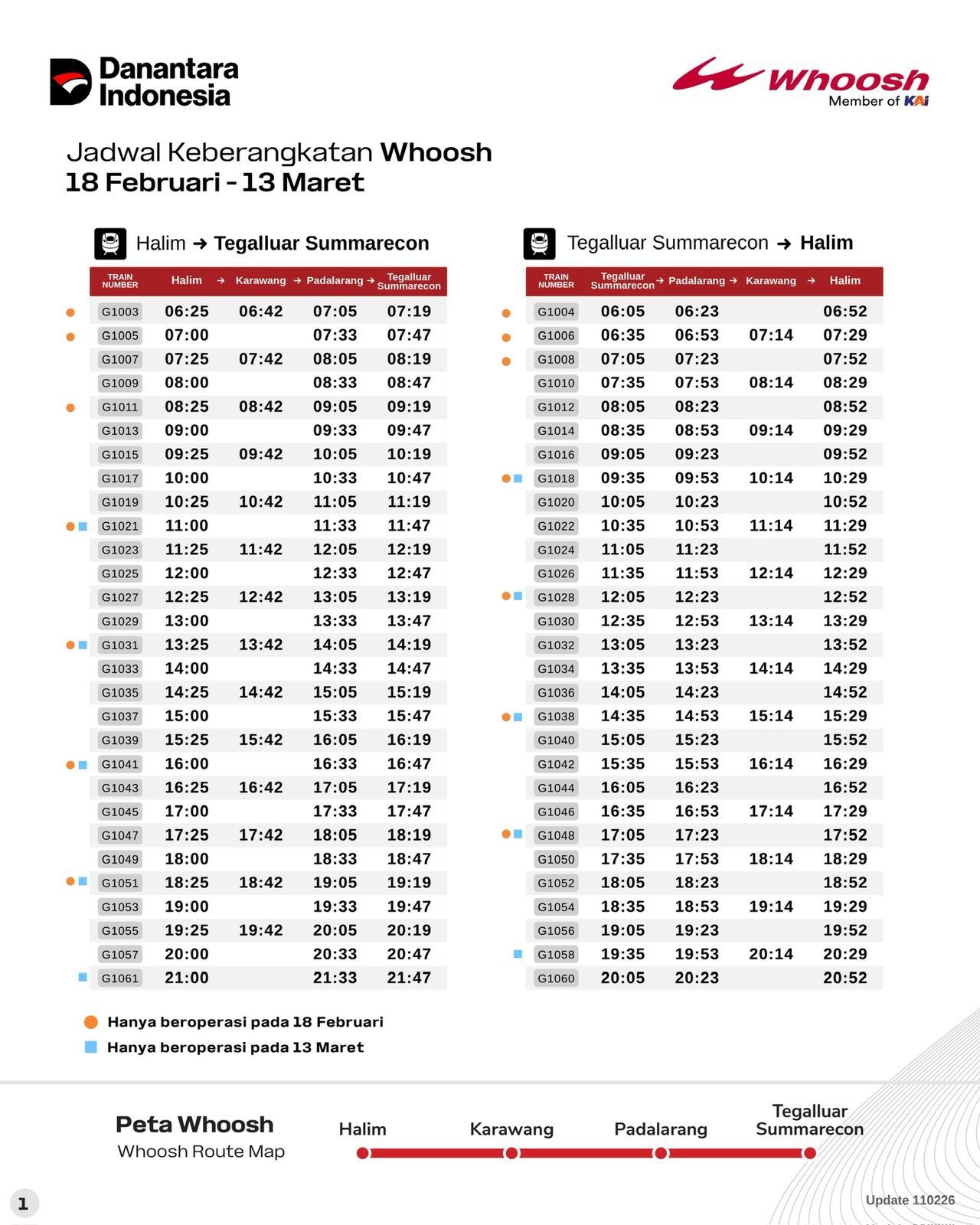 Simak Jadwal Sementara Whoosh Selama Pemindahan Kabel SUTT KM 129