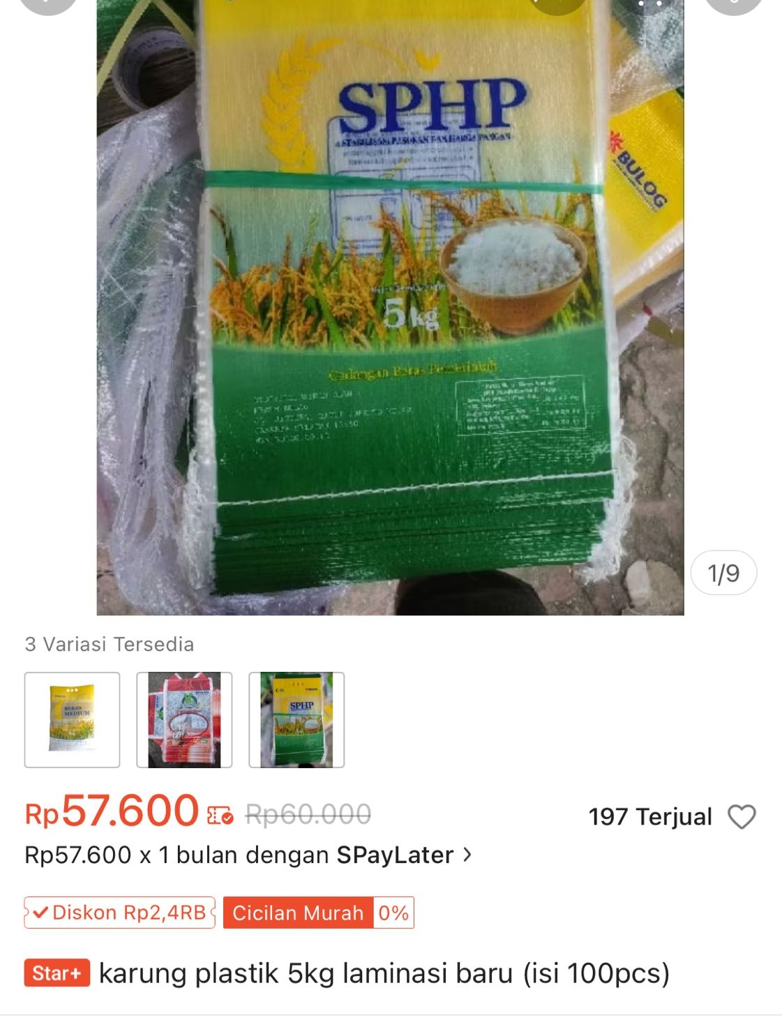 Karung SPHP di Shopee