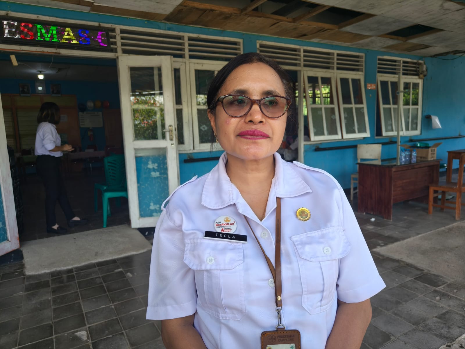 Pelaksana Harian (Plh) Kepala Puskesmas Camplong, Luisa Tecla C Soares
