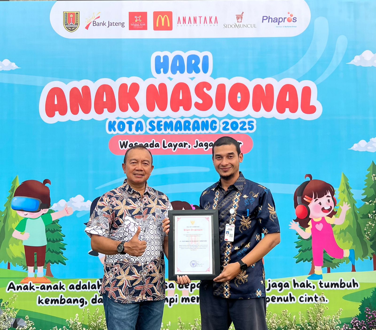 Pertamina Patra Niaga Semarang Raih Gelar 'Sahabat Anak Terbaik'