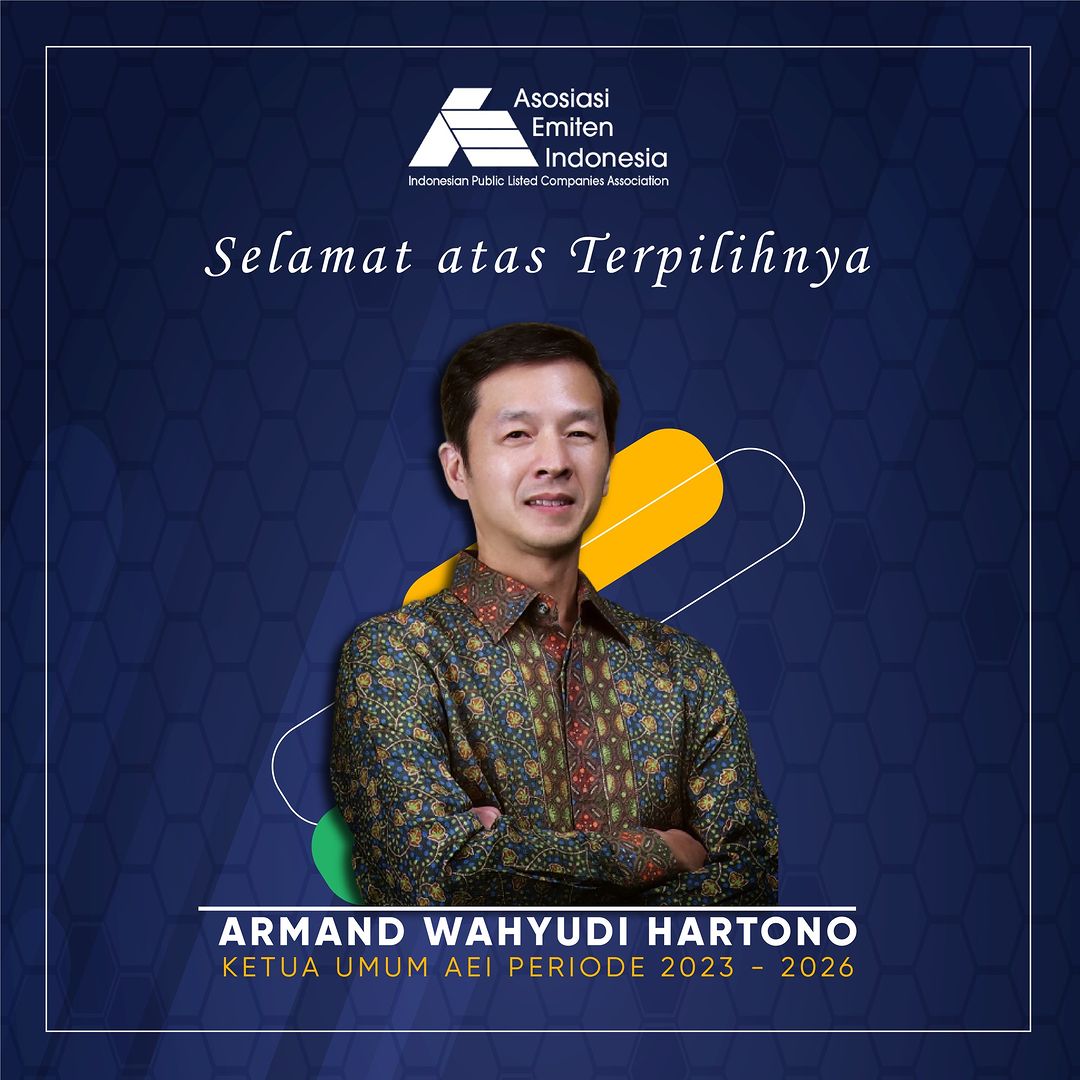 Bos BBCA Armand Hartono Jadi Ketua Asosiasi Emiten Indonesia (AEI)