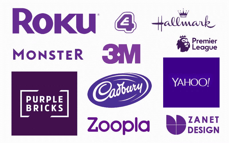 arti warna ungu purple dalam logo dan brand perusahaan