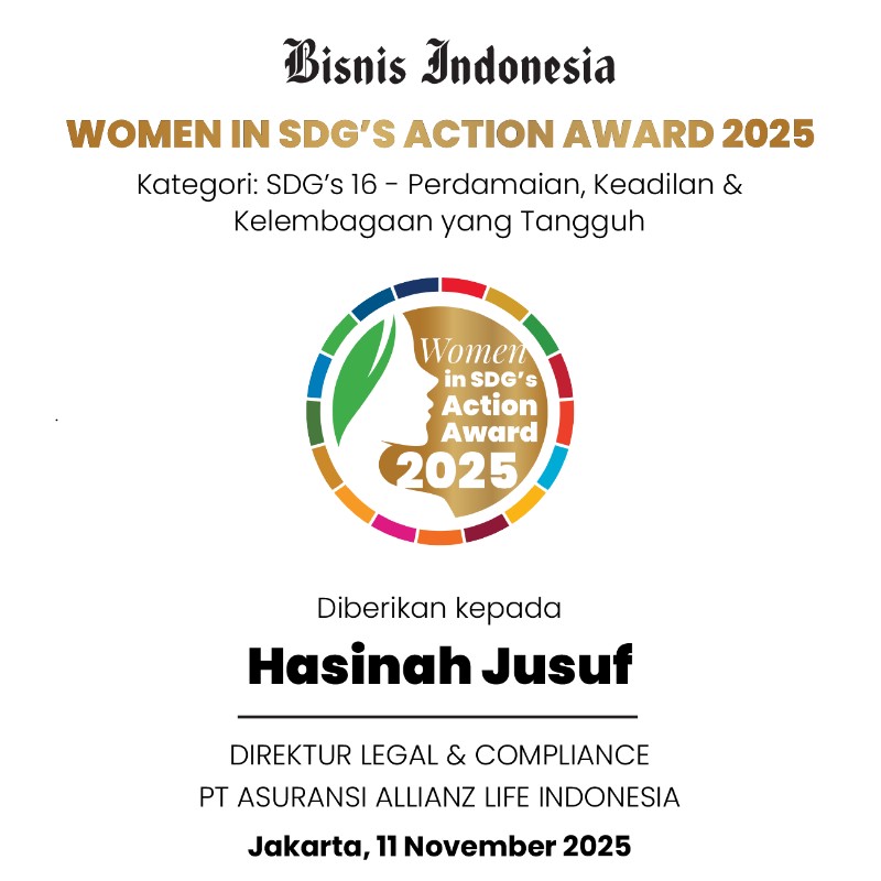 Wujudkan Kelembagaan Tangguh, Hasinah Jusuf Raih Penghargaan Bisnis Indonesia Women in SDG’s Action 2025