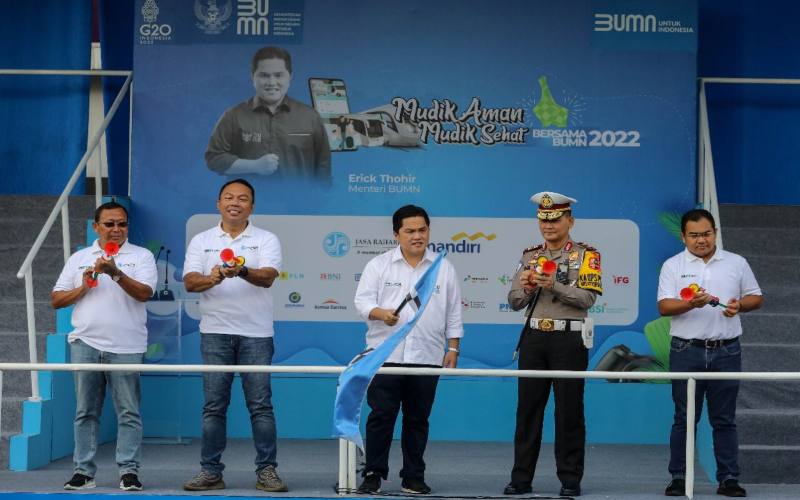 Menteri BUMN Erick Thohir lepas Mudik Gratis 2022