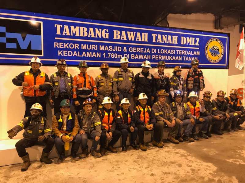 BERITA FOTO : Kunjungan Pertama Rini Soemarno ke Freeport, Melihat Grasberg Mine, Tambang Underground, Hingga 'Panen' Melon  