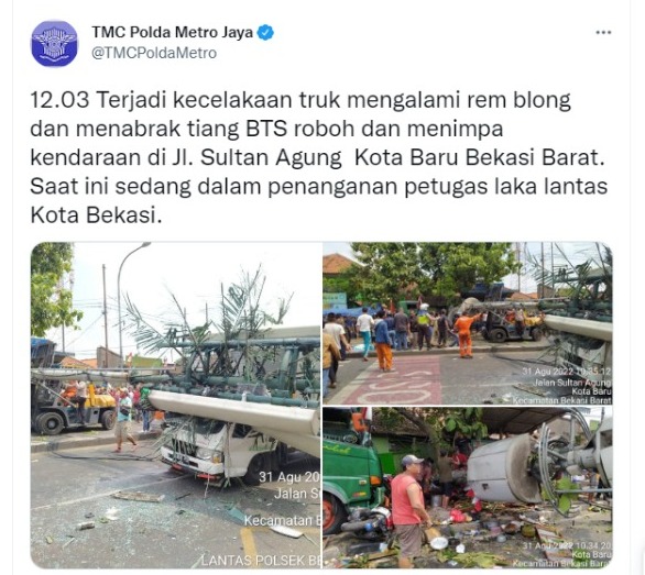 kecelakaan maut di Bekasi