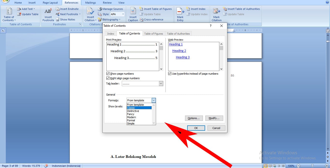 Cara Membuat Daftar Isi Otomatis Di Microsoft Word Dengan Mudah