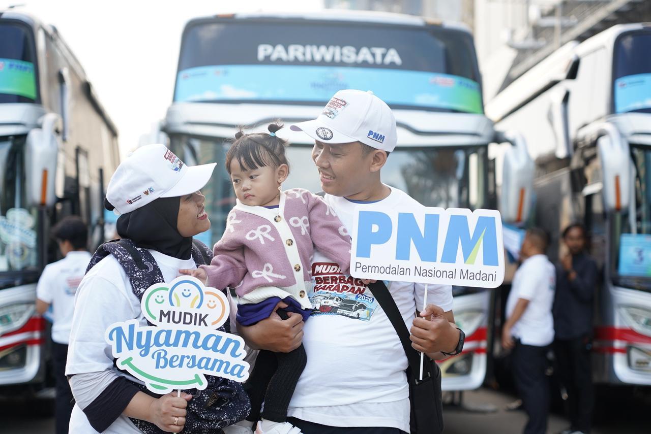 Mudik Gratis BUMN, PNM Berangkatkan Ratusan Peserta
