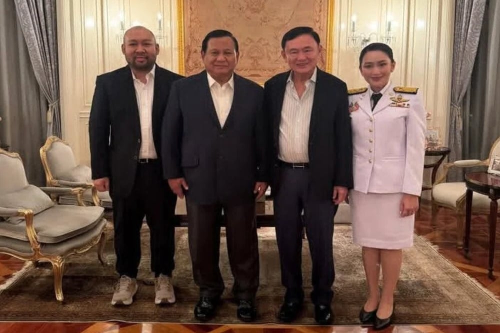 Presiden Prabowo Subianto bertemu dengan Eks PM Thailand Thaksin Shinawatra. Instagram @prabowosubianto