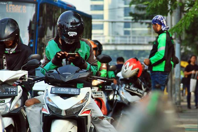 Driver ojol mendapat order