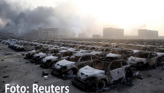 Ledakan di Binhai: 4.000 Mobil Hyundai & 1.000 Renault Jadi Besi Rongsokan