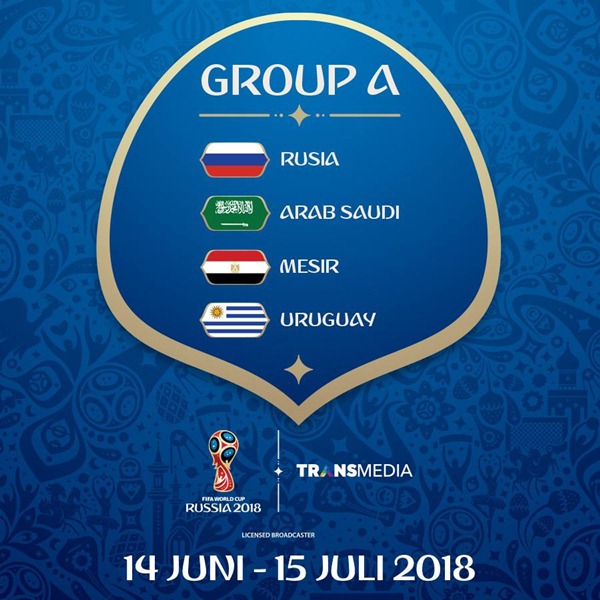 Jadwal Siaran Langsung Piala Dunia 2018 di Trans TV, Trans7