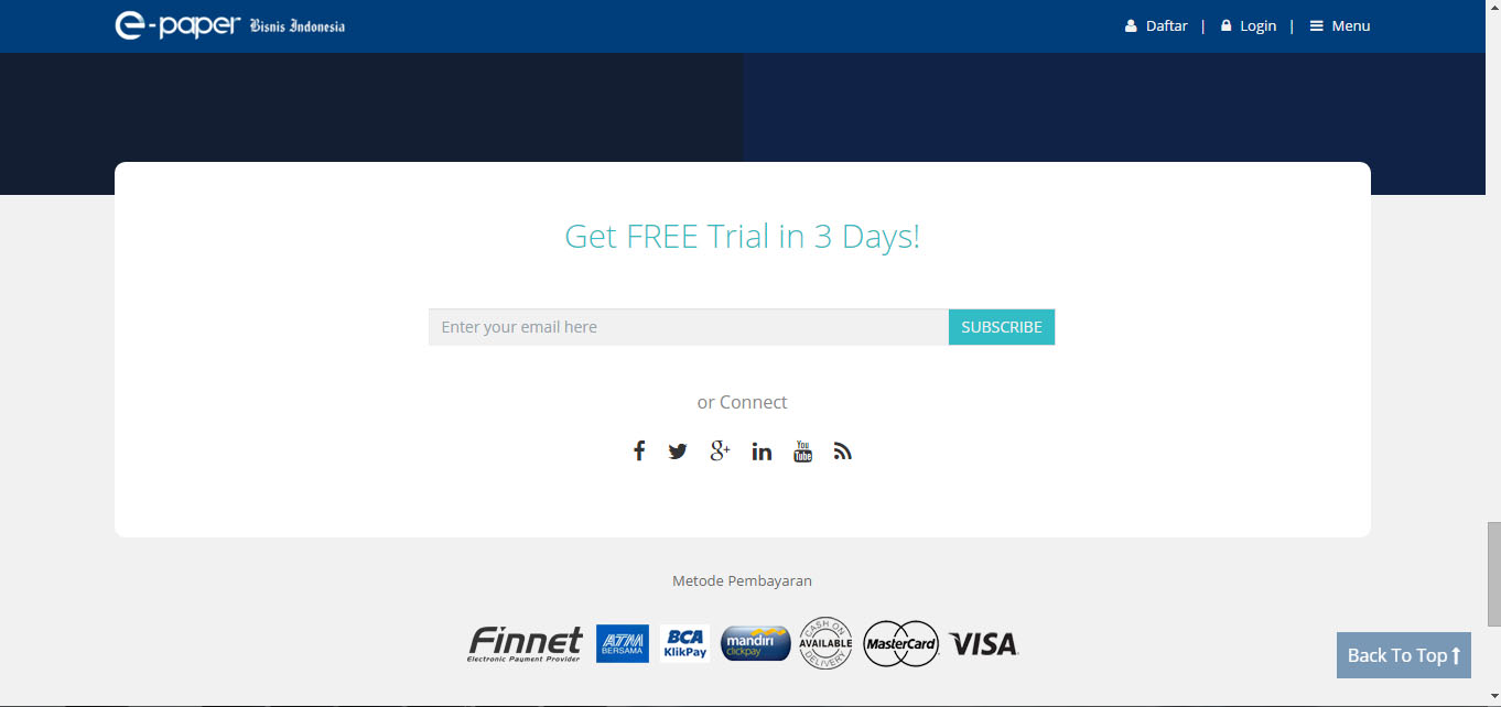 Epaper Bisnis Indonesia Tampil Lebih Wah, Nikmati Free Access-nya
